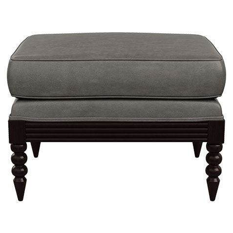 Brant Leather Ottoman image