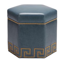 Viviette Leather Hexagon Ottoman Recommended Product