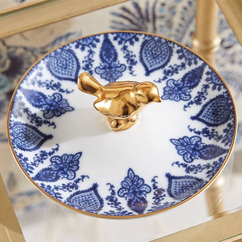 Paisley Porcelain Catch-All Tray Product Tile Hover Image 432478   BLU