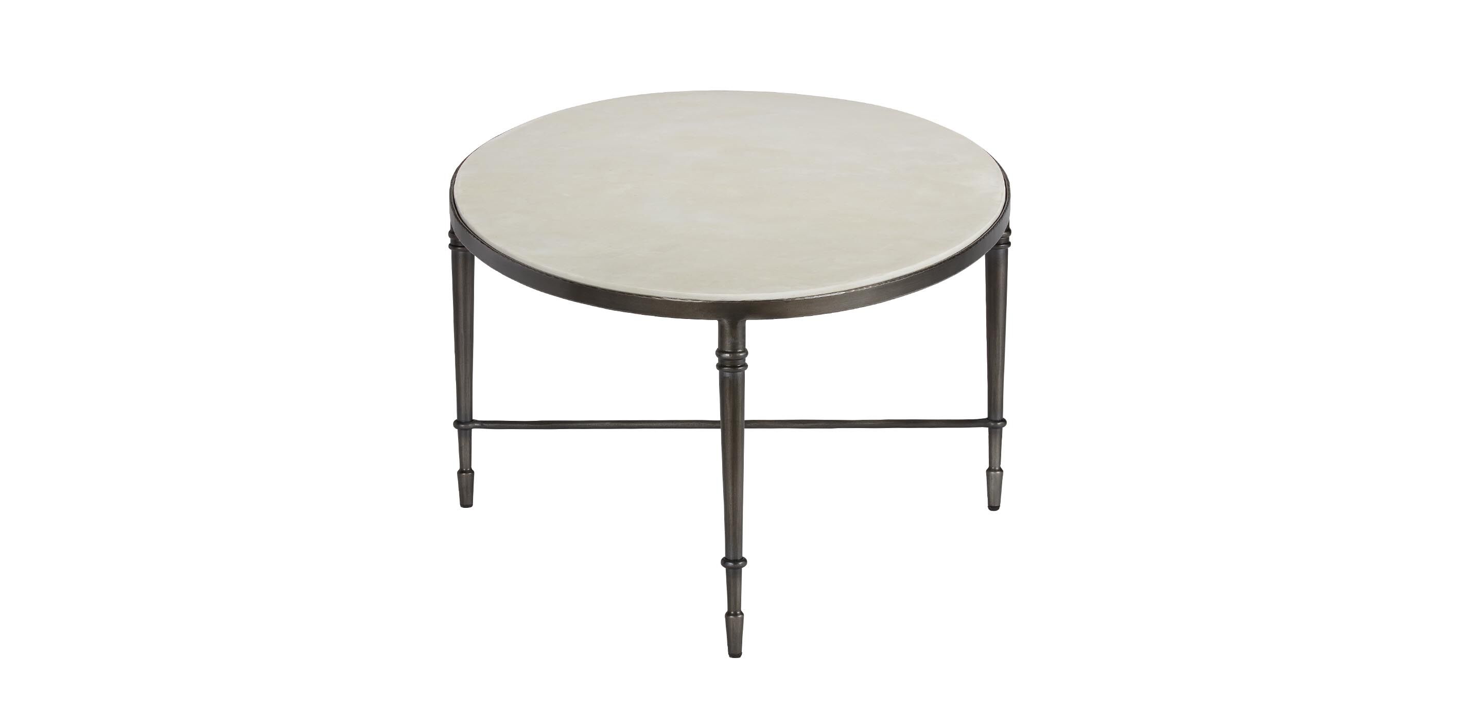 Valeria Stone-Top Oval Coffee Table_3