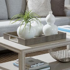 Embossed Rectangular Leather Tray Product Tile Hover Image 432079