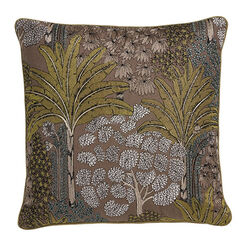 Palm Green Embroidered Pillow Recommended Product
