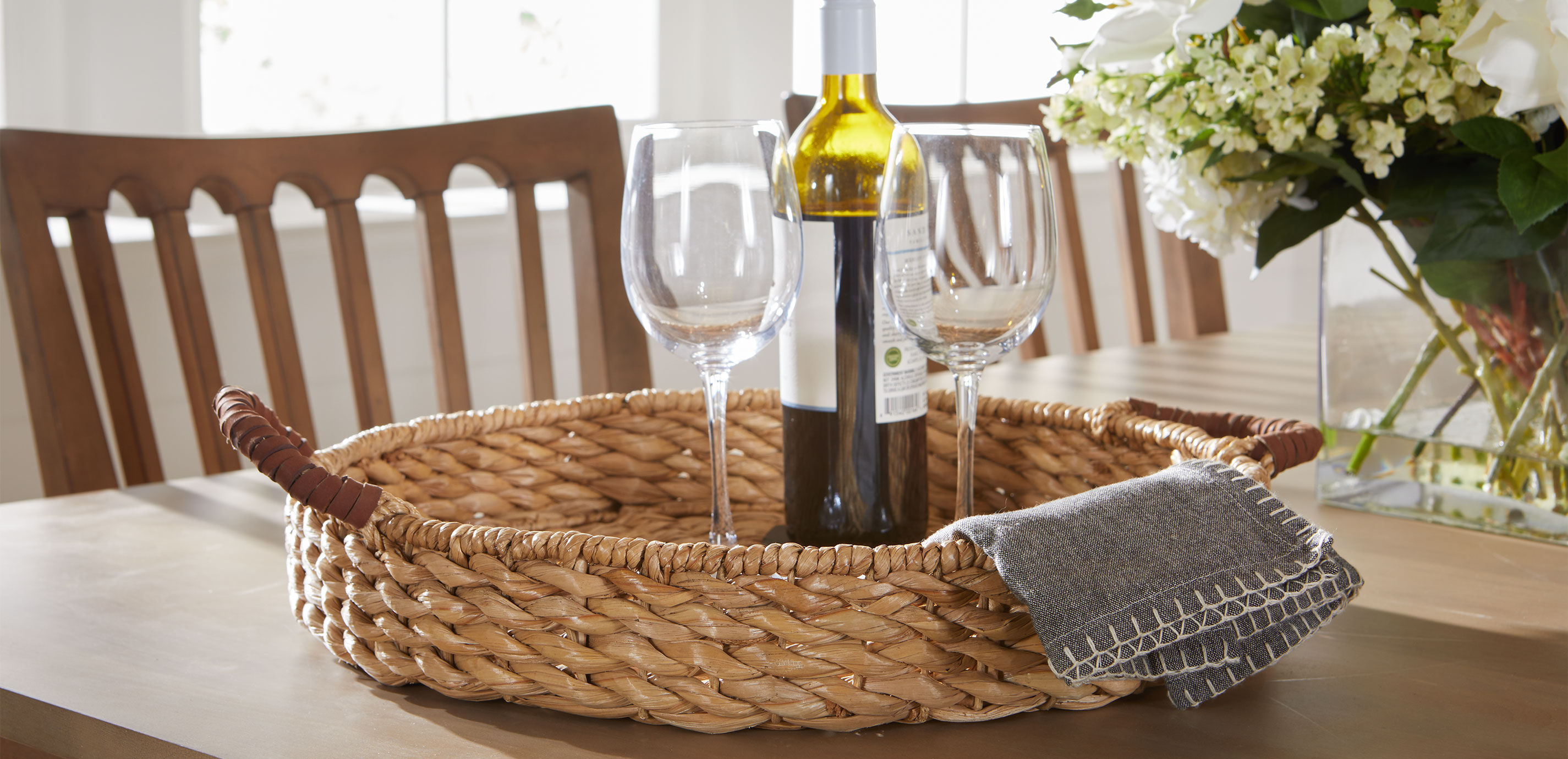 Apina Seagrass Round Tray_5