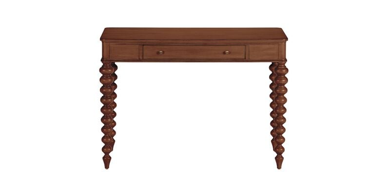 Custom Rounded--Corner Wooden Home Office Desk | Ethan Allen