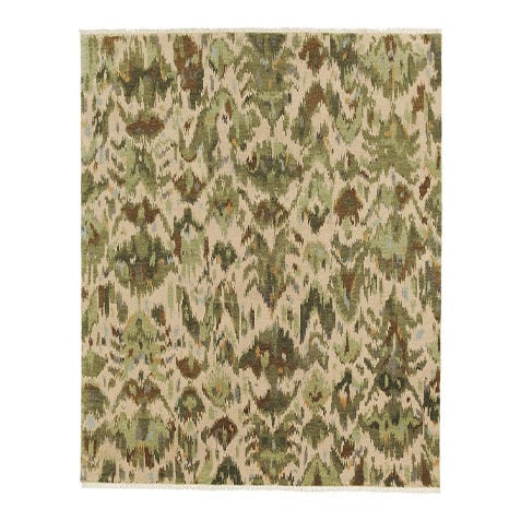Nouveau Green Ikat Rug image