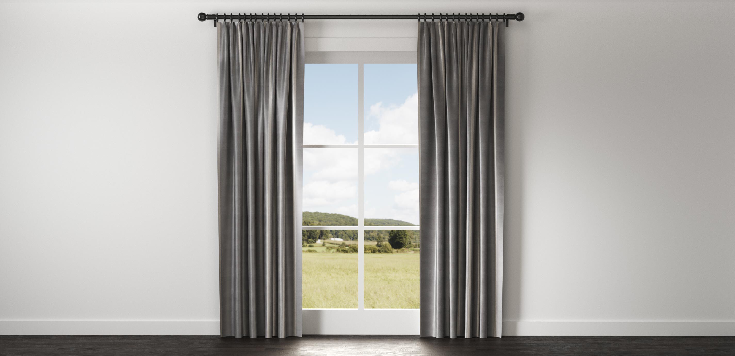 Taffeta Stripe Drapery Panel