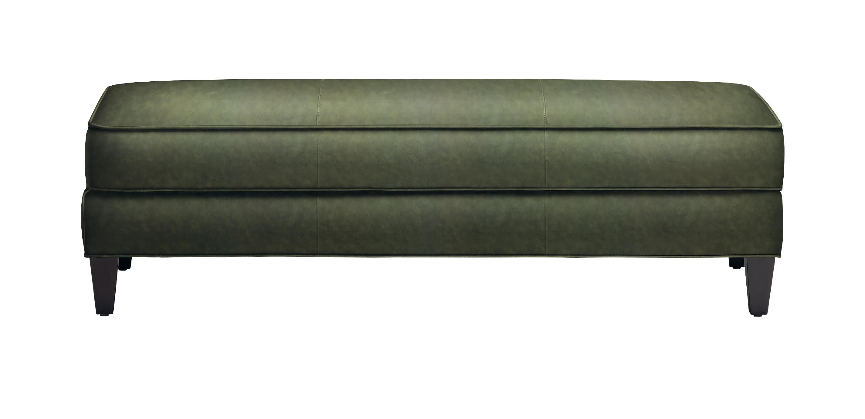 Bridgers Leather Ottoman