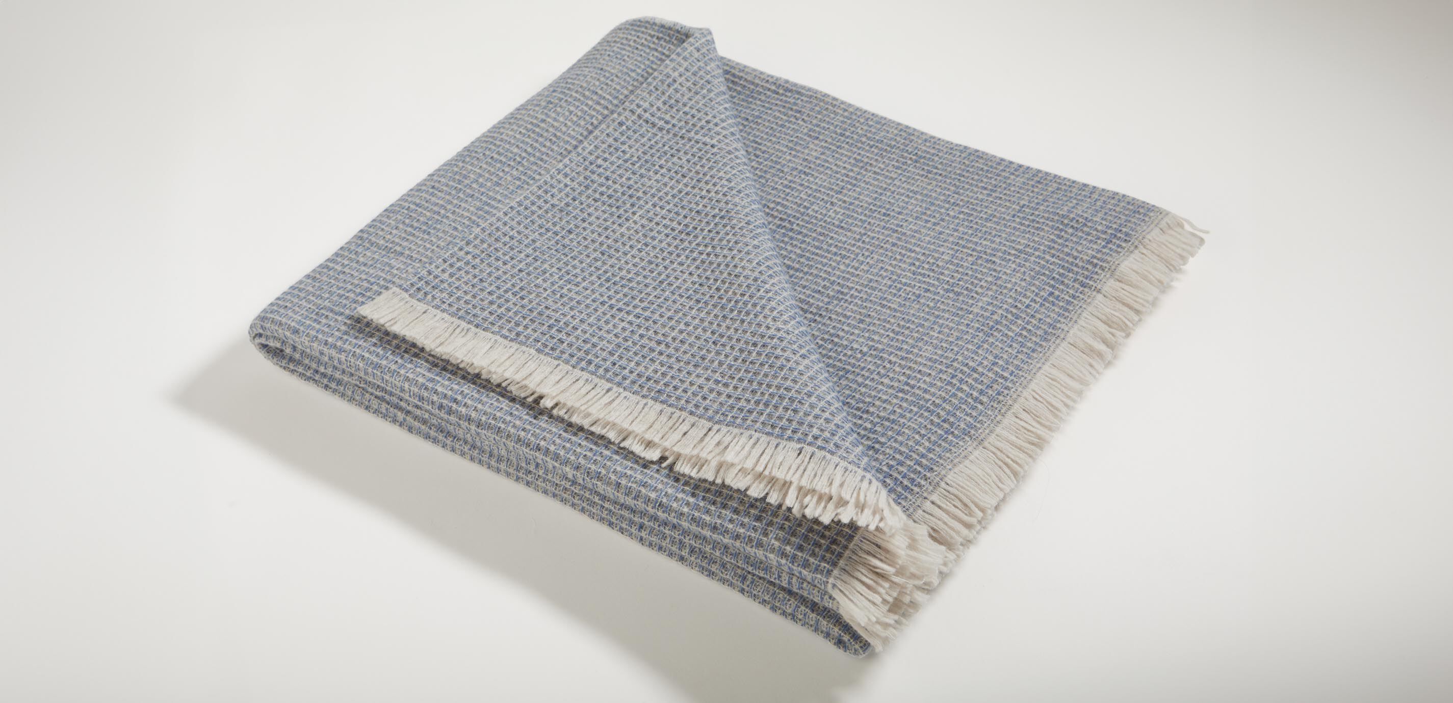 Rossi Waffle-Knit Wool Throw_1