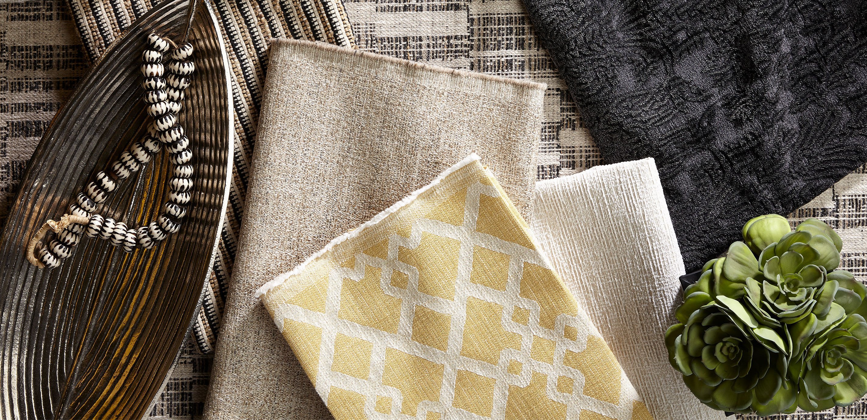 Lowell Oatmeal Fabric By the Yard_2