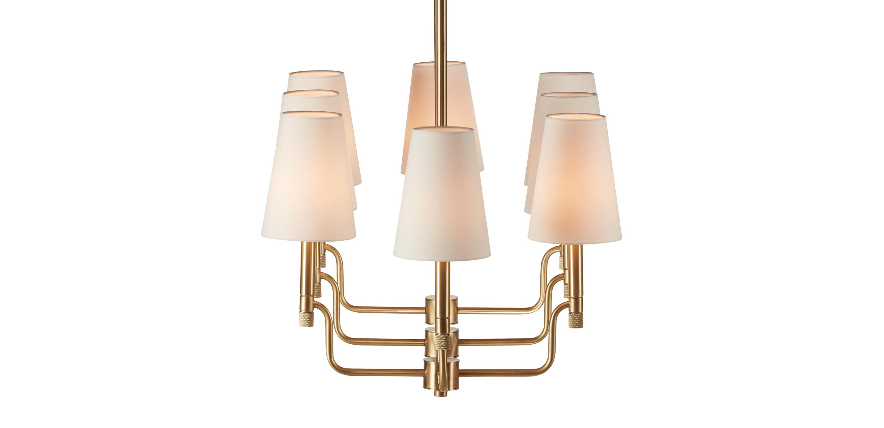 Turnbull Linear Chandelier, Polished Brass_3