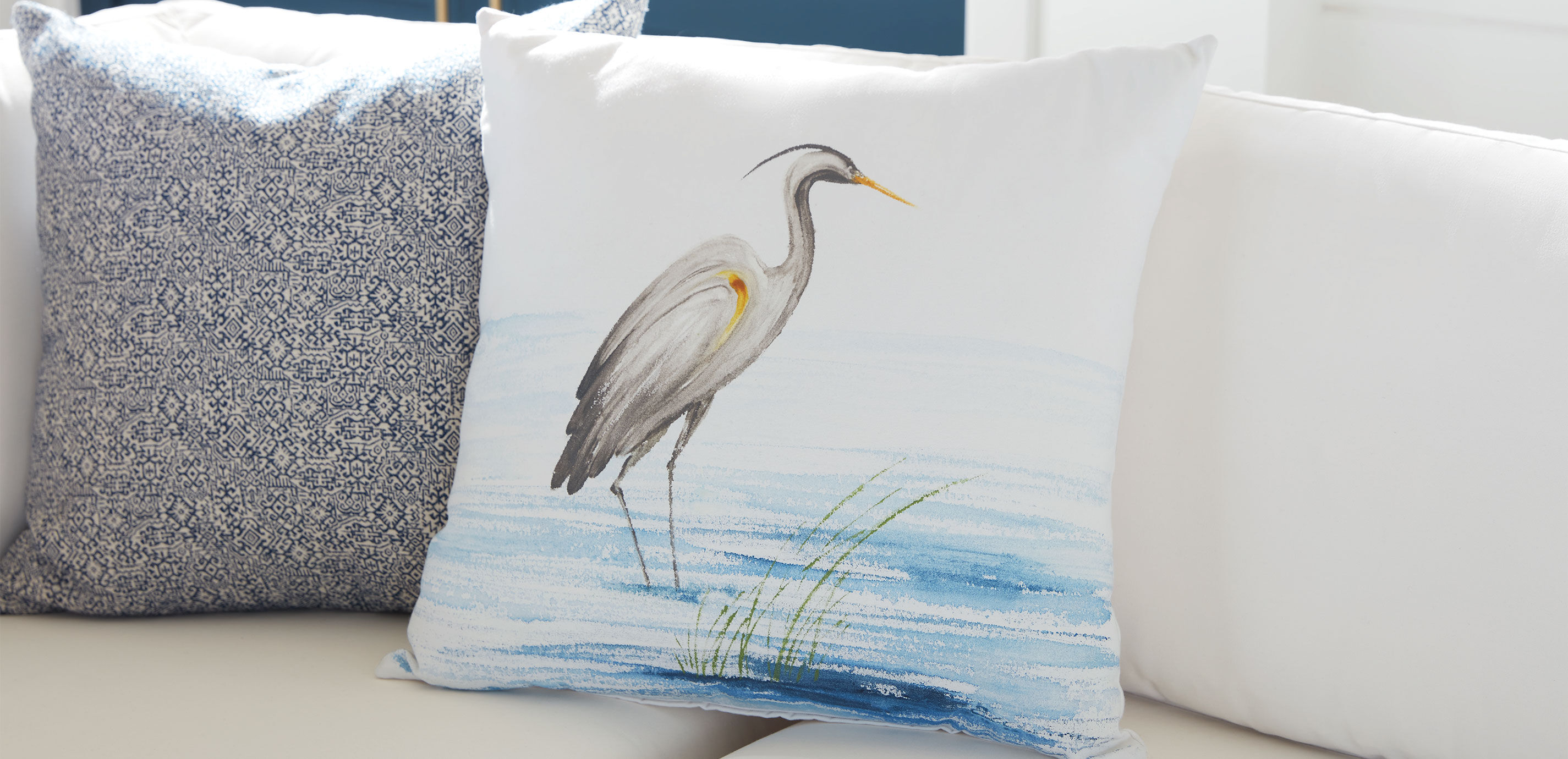 Crane Outdoor Pillow_1