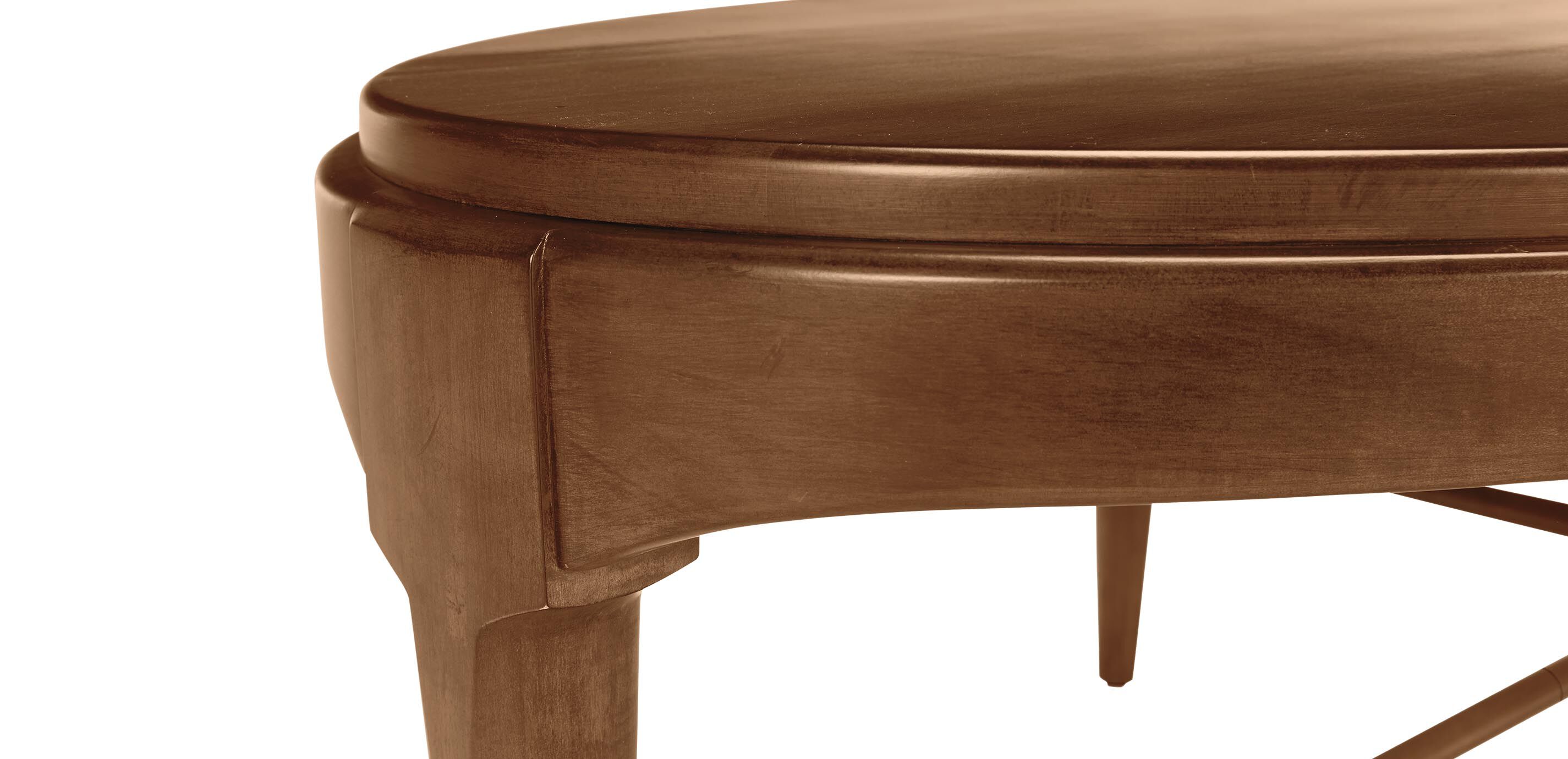 Draper Oval Wood Midcentury Coffee Table_4