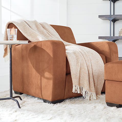 Kellan Modern Leather Club Chair Product Tile Hover Image 721081