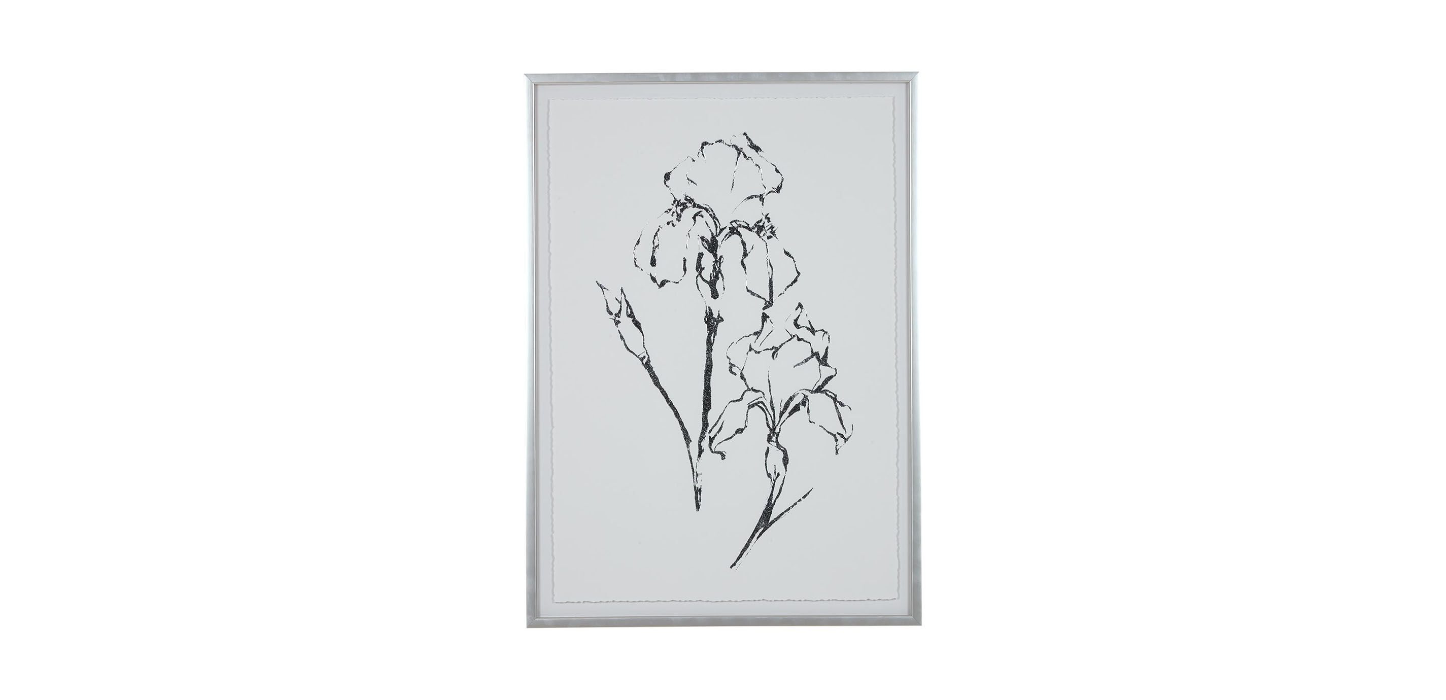 Silver Foil Floral II