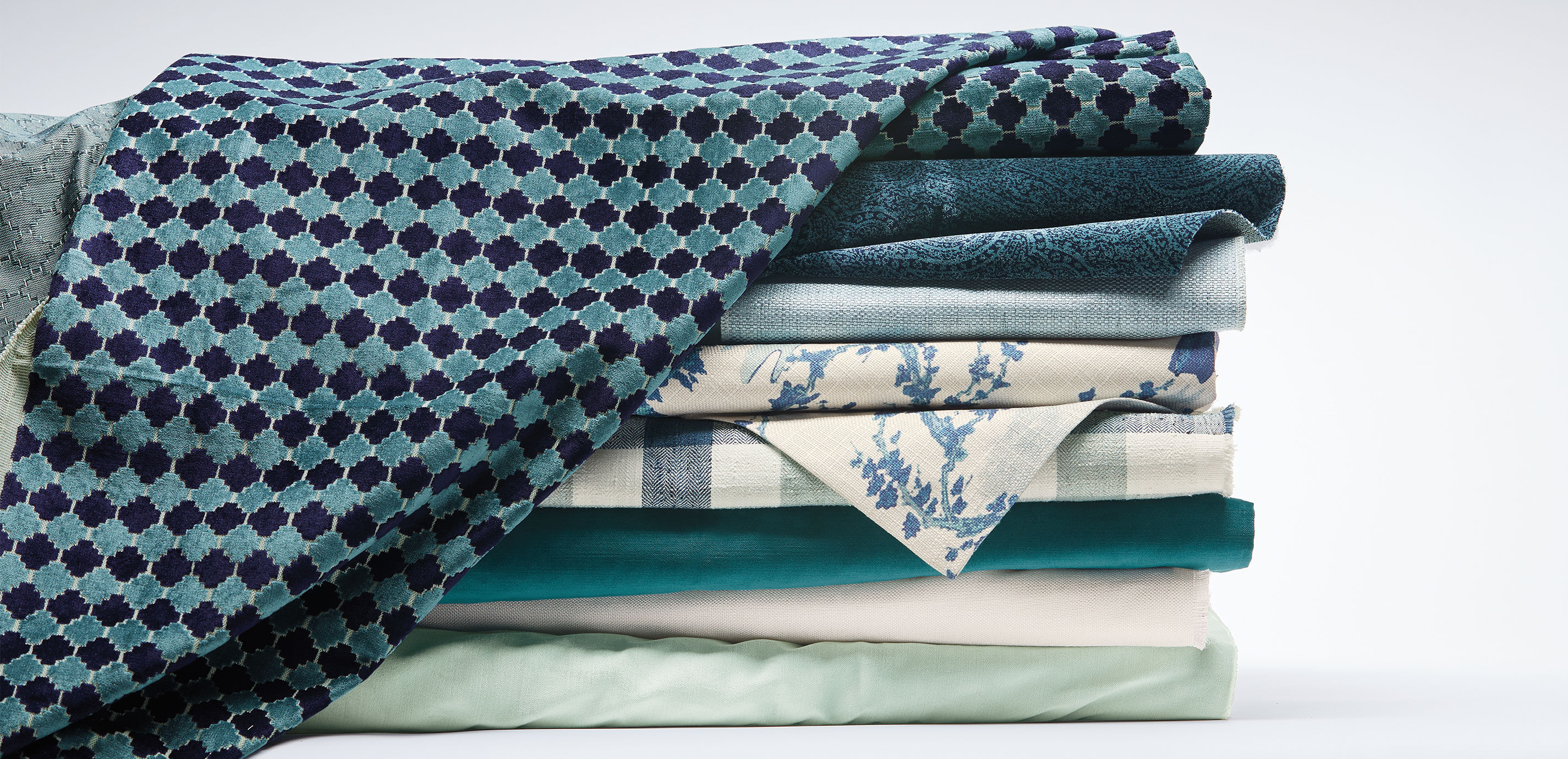 Sylvie Teal Fabric By the Yard_6