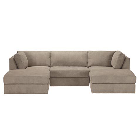 Daydreamer Leather Five-Piece Modular Sectional image