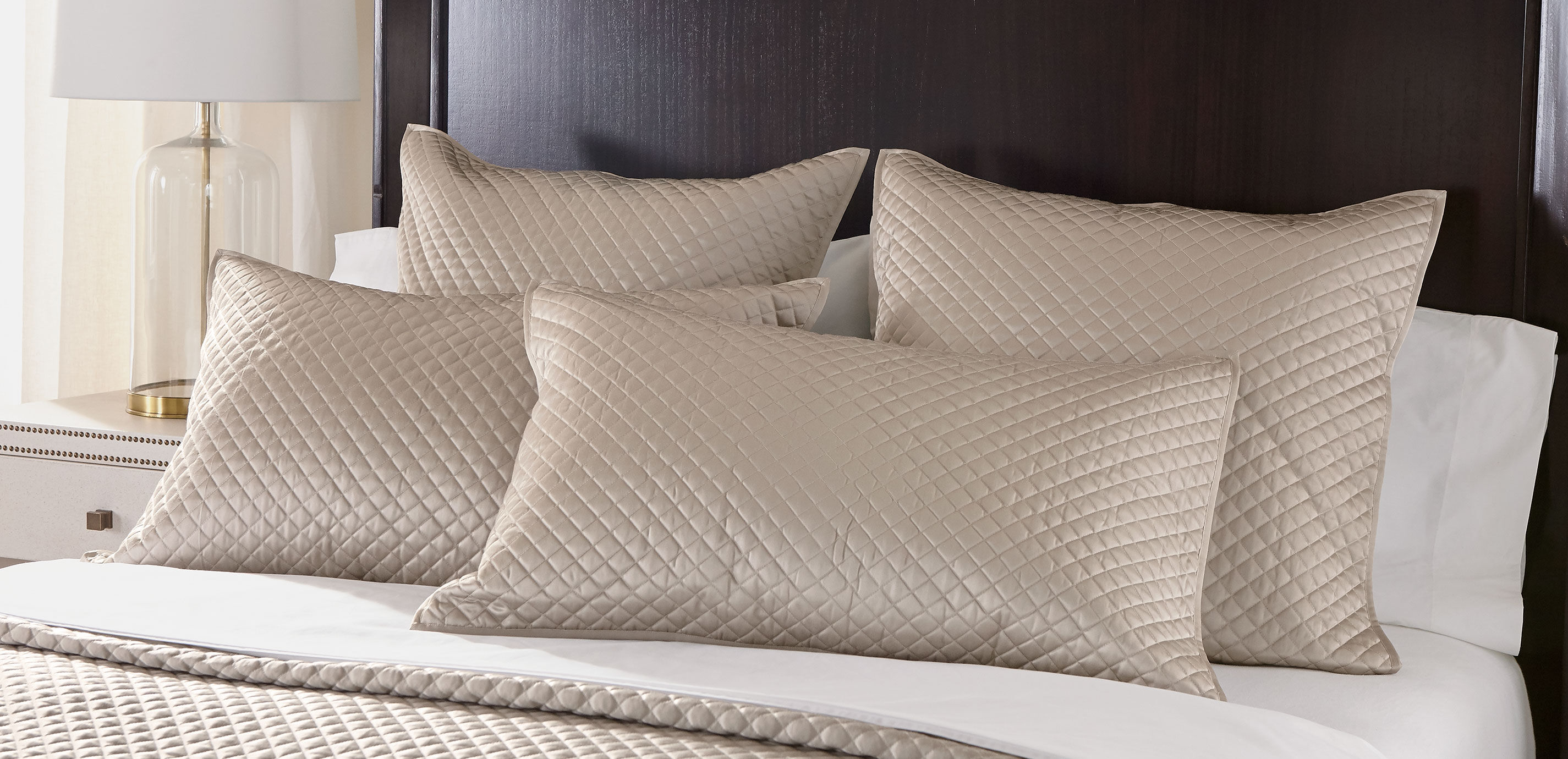 Salena Quilted Coverlet and Shams, Taupe_3
