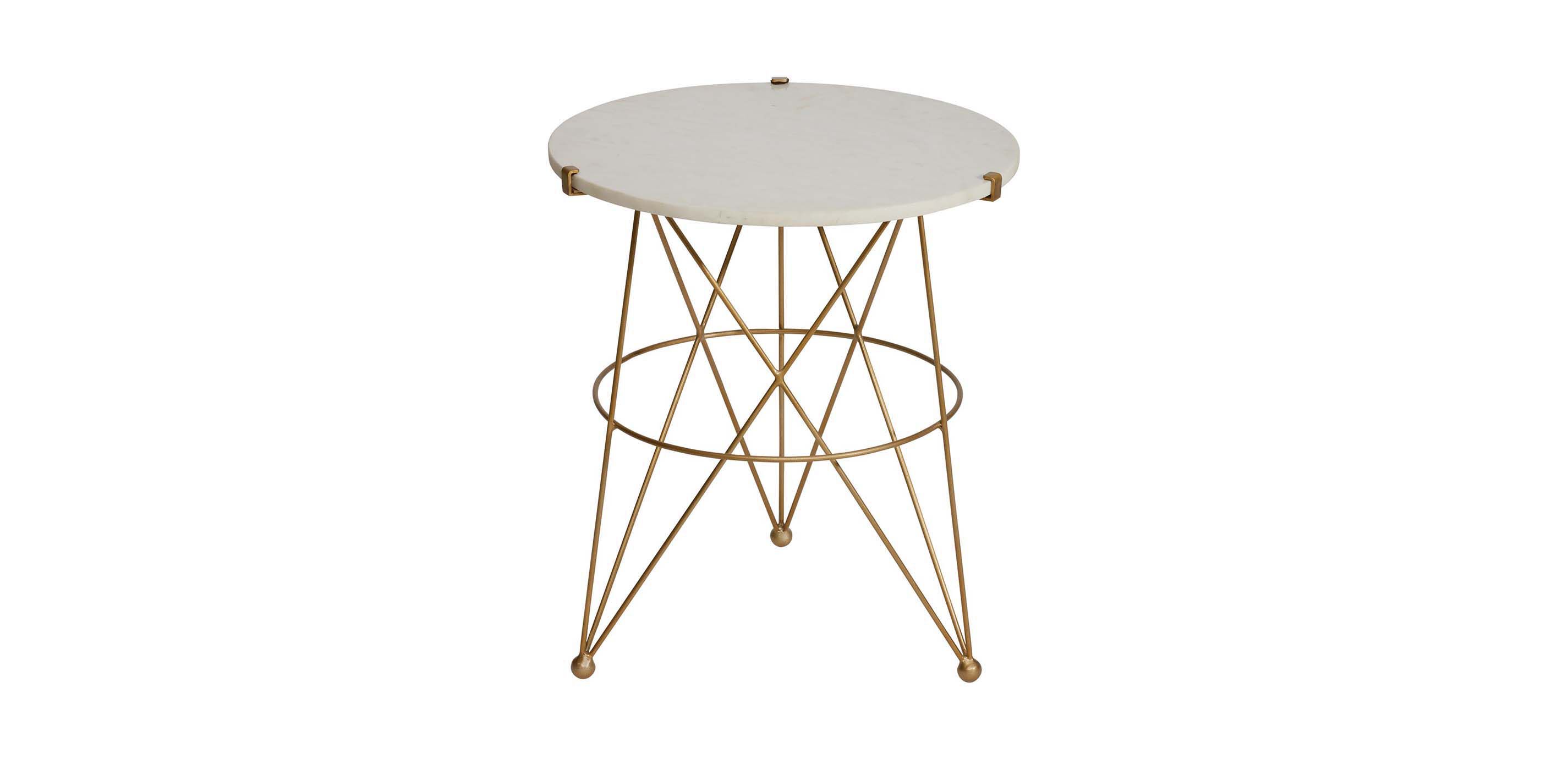Estella Marble-Top Accent Table