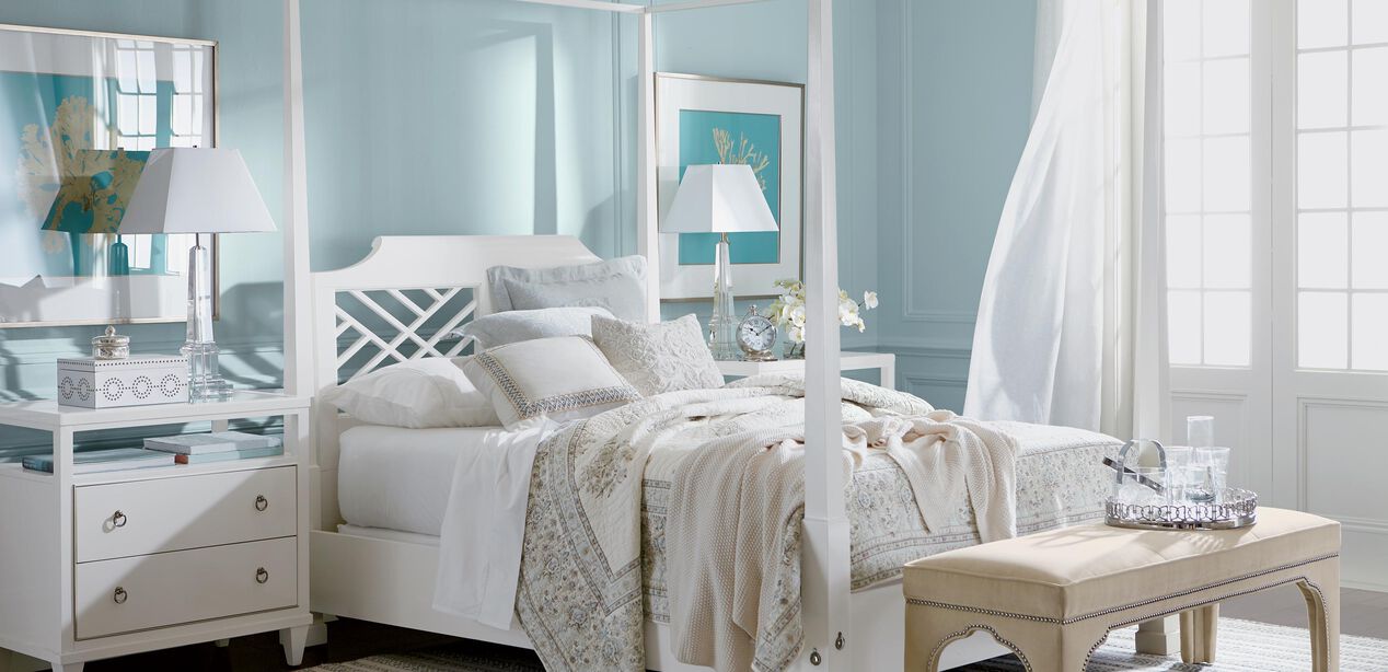 Heston GlassTop Night Table Ethan Allen GlassTop Night Tables