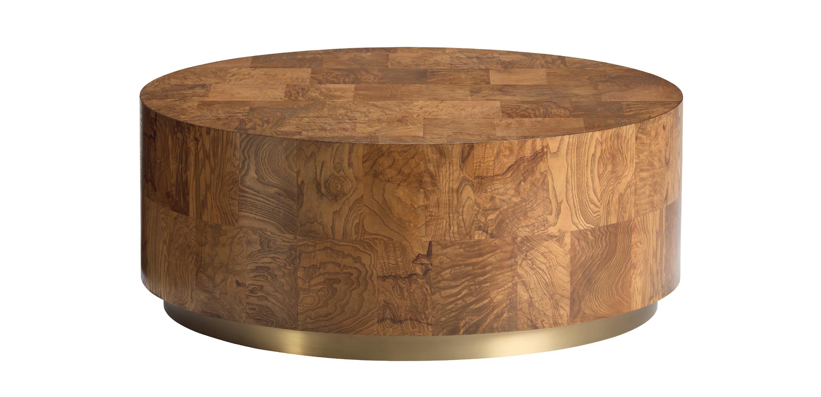 Braemore Round Plinth-Base Coffee Table