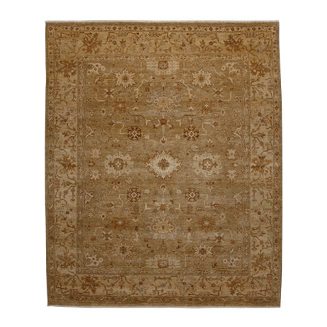 Oushak Rug, Light Gold/Ivory image