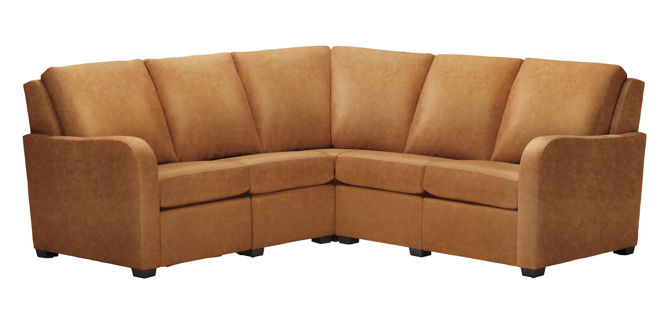 Jennings Leather Five-Piece Motion Sectional