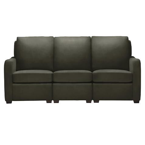 Jennings Leather Three-Piece Sectional image