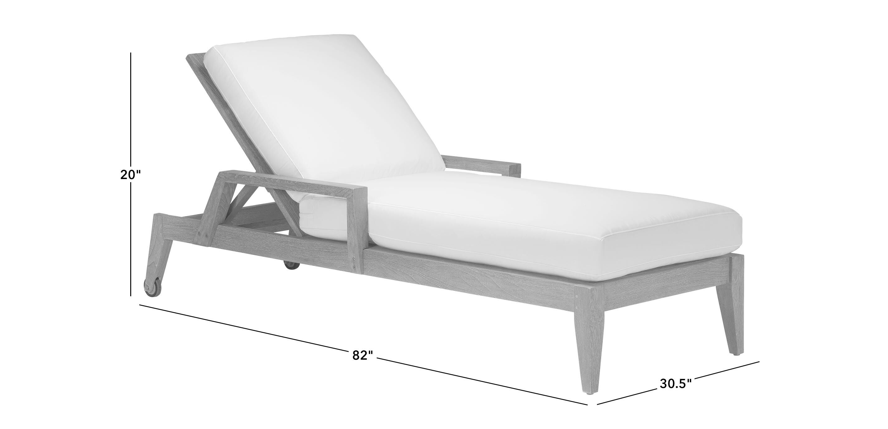 Bridgewater Cove Teak Chaise_1