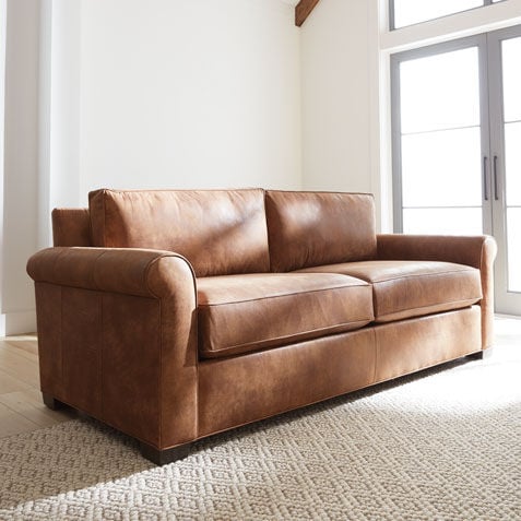 Spencer Roll-Arm Leather Sofa Product Tile Hover Image spencerRAsofaLTH