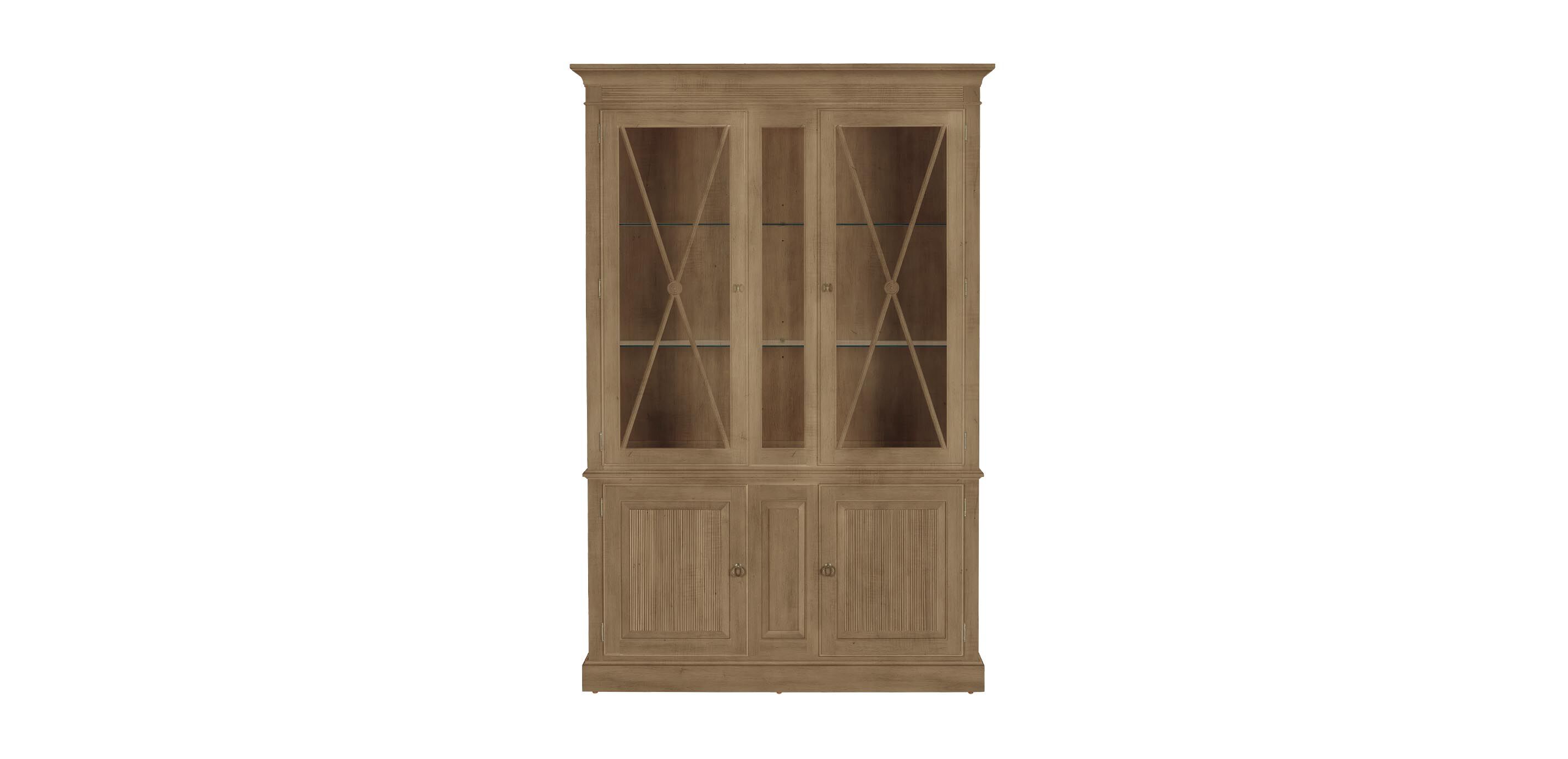 Davos Tall Display Cabinet with Glass Doors