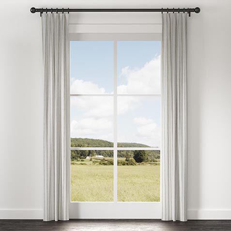 Ticking Stripe Linen Drapery Panel image DP1035