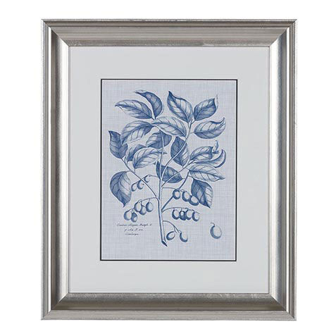 Navy and Linen Botanical II image