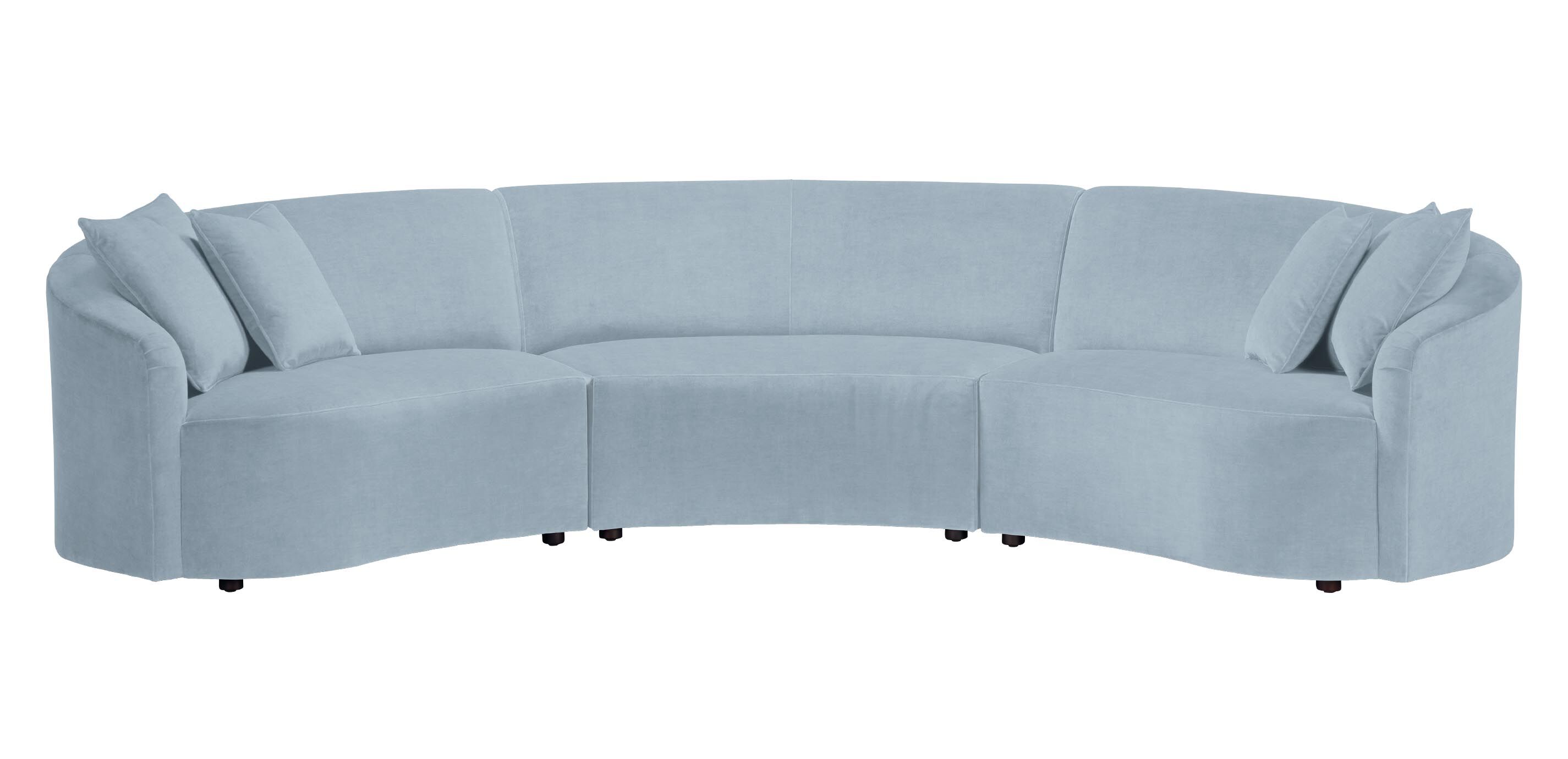 Calista Curved Three-Piece Sectional