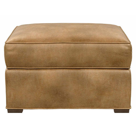 Turner Leather Ottoman image
