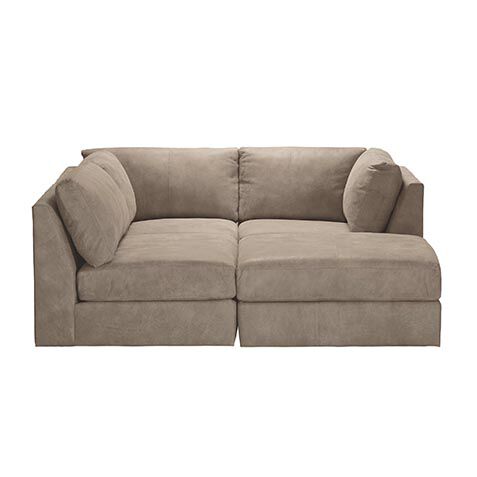 Daydreamer Leather Four-Piece Modular Sectional image