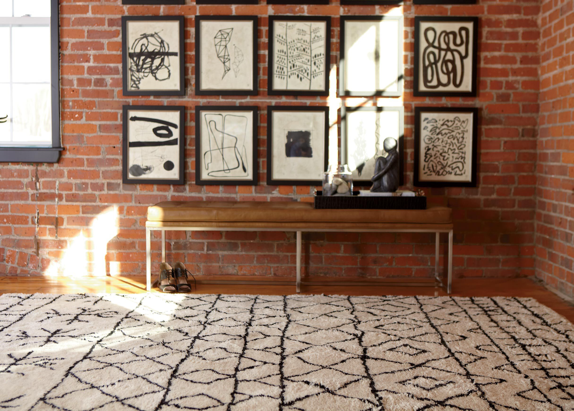 Primal Rug, Ivory/Black_13