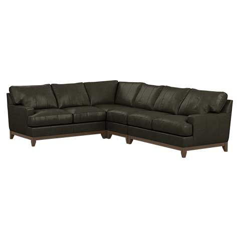 Arcata Four-Piece Leather Sectional image