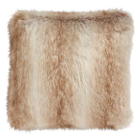 Blonde Fox Faux Fur Pillow image
