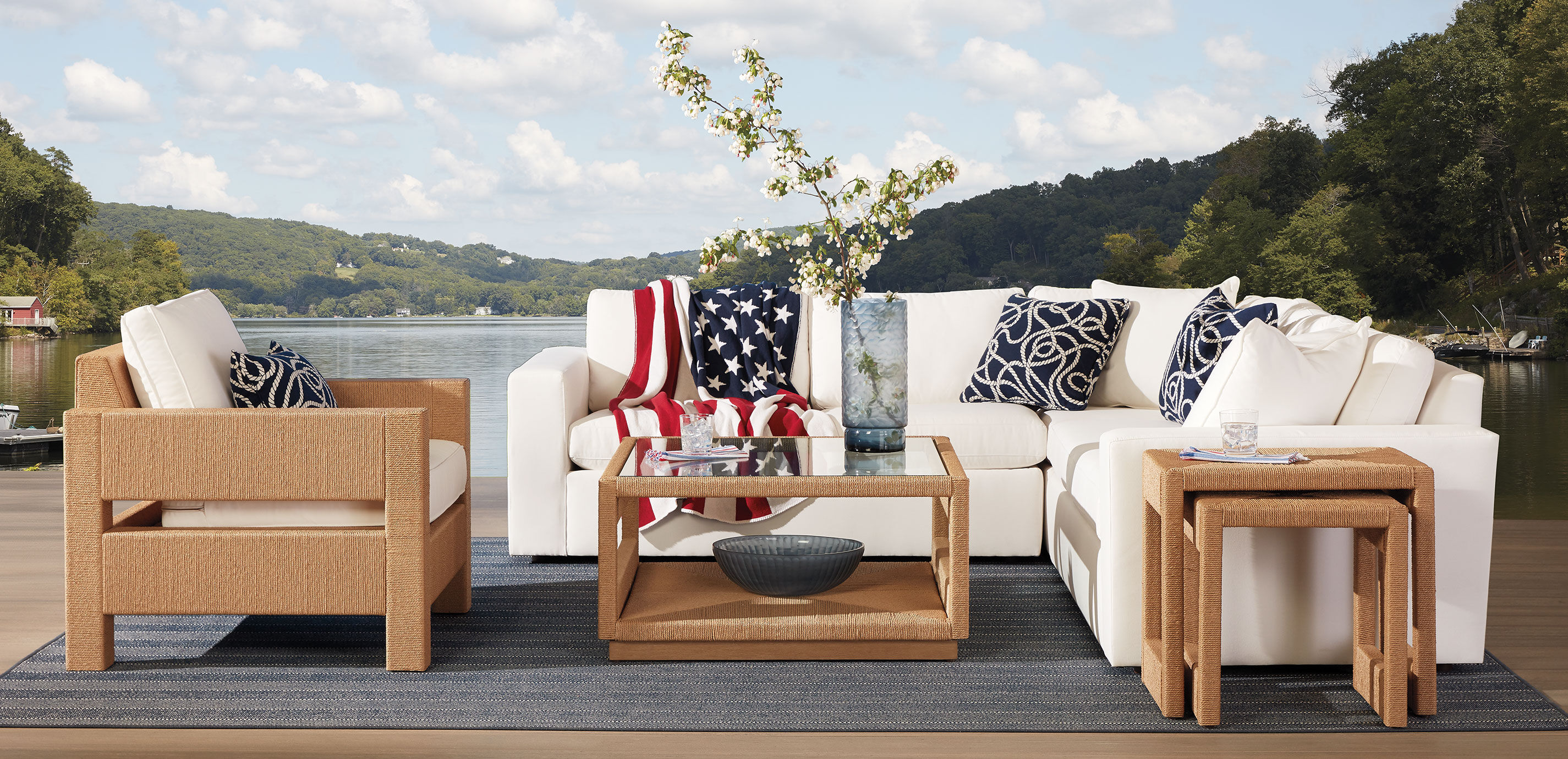 American Flag Recycled Cotton Throw_6