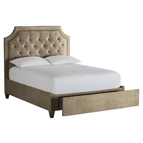 Lianna Custom Leather Storage Bed image