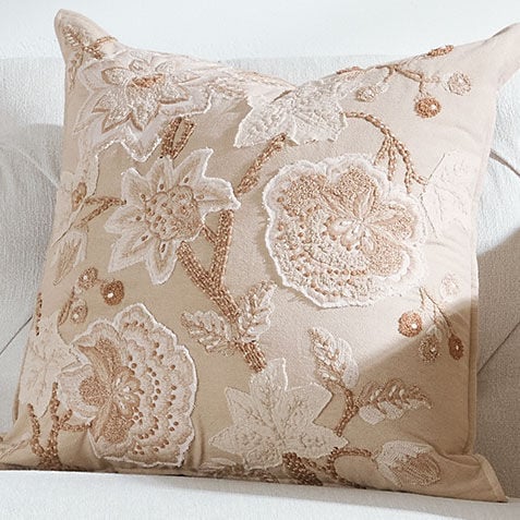 Embroidered Blossom Pillow Product Tile Hover Image 062412