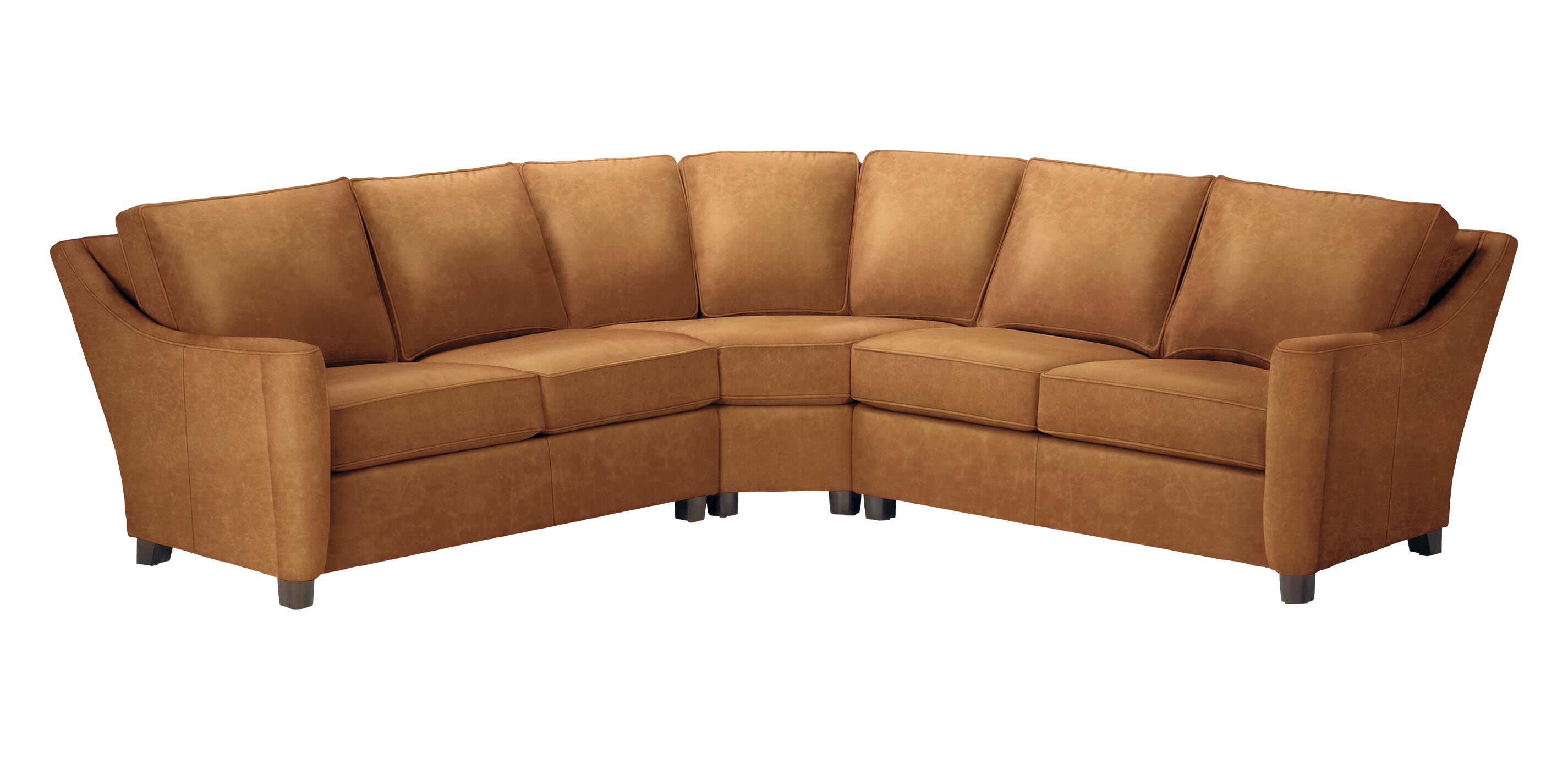Westerly Leather Three-Piece Sectional