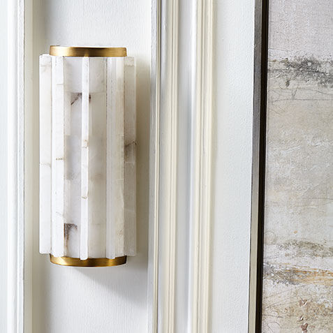 Farida Alabaster Sconce Product Tile Hover Image 098039   NAT