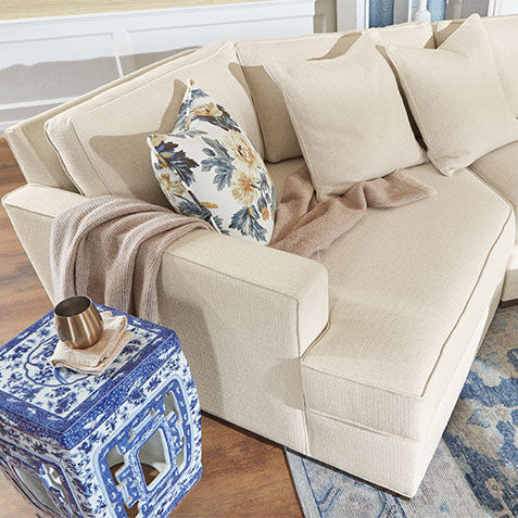 Spencer Track-Arm Two-Piece Sectional with Square Cuddle Chaise Product Tile Hover Image spencerTAcuddlesq