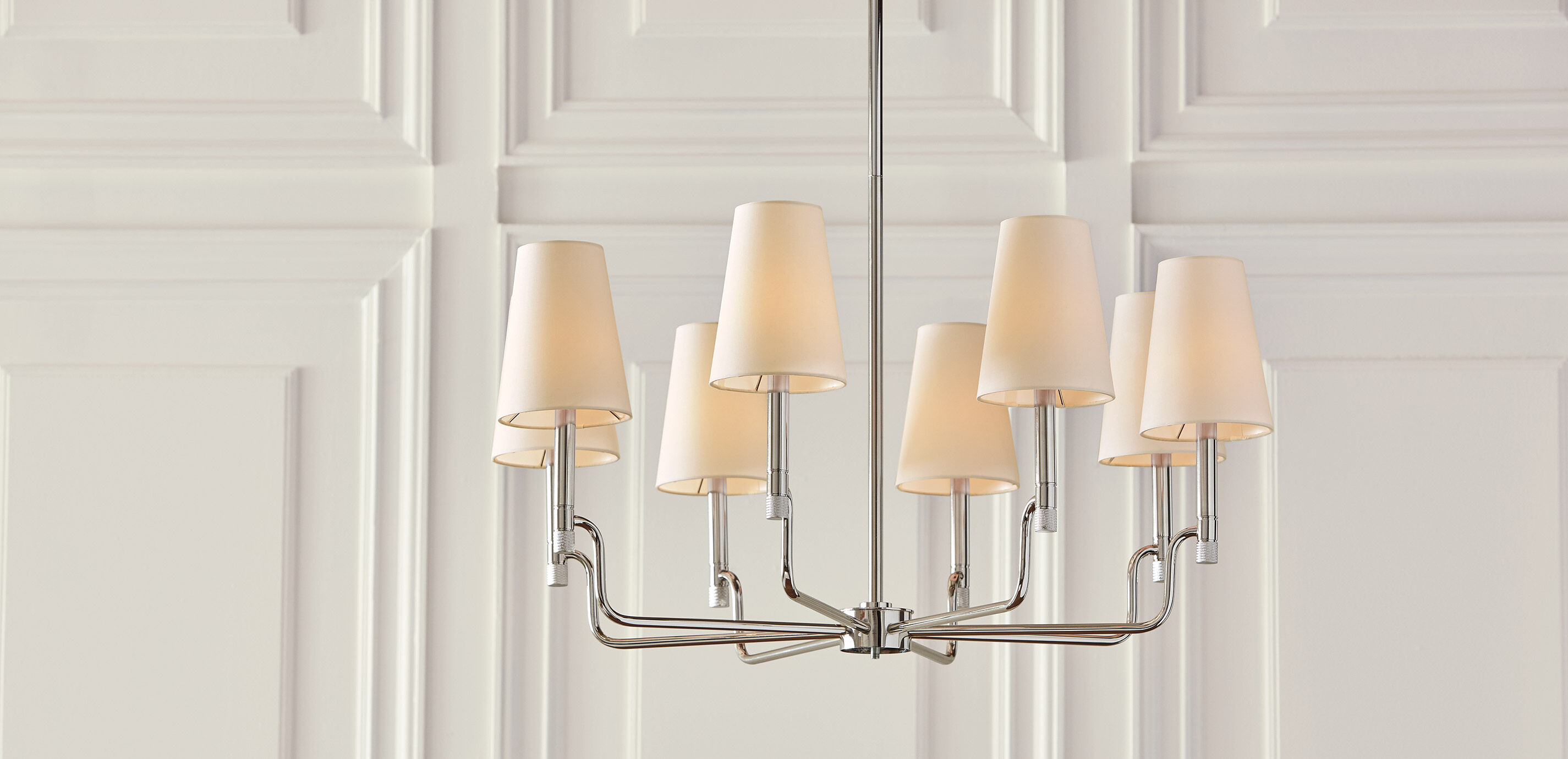 Turnbull Large Chandelier, Polished Nickel_3