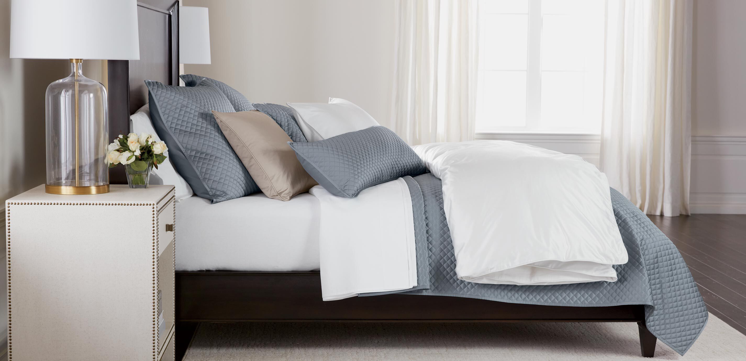Salena Quilted Coverlet and Shams, Mist Blue_7