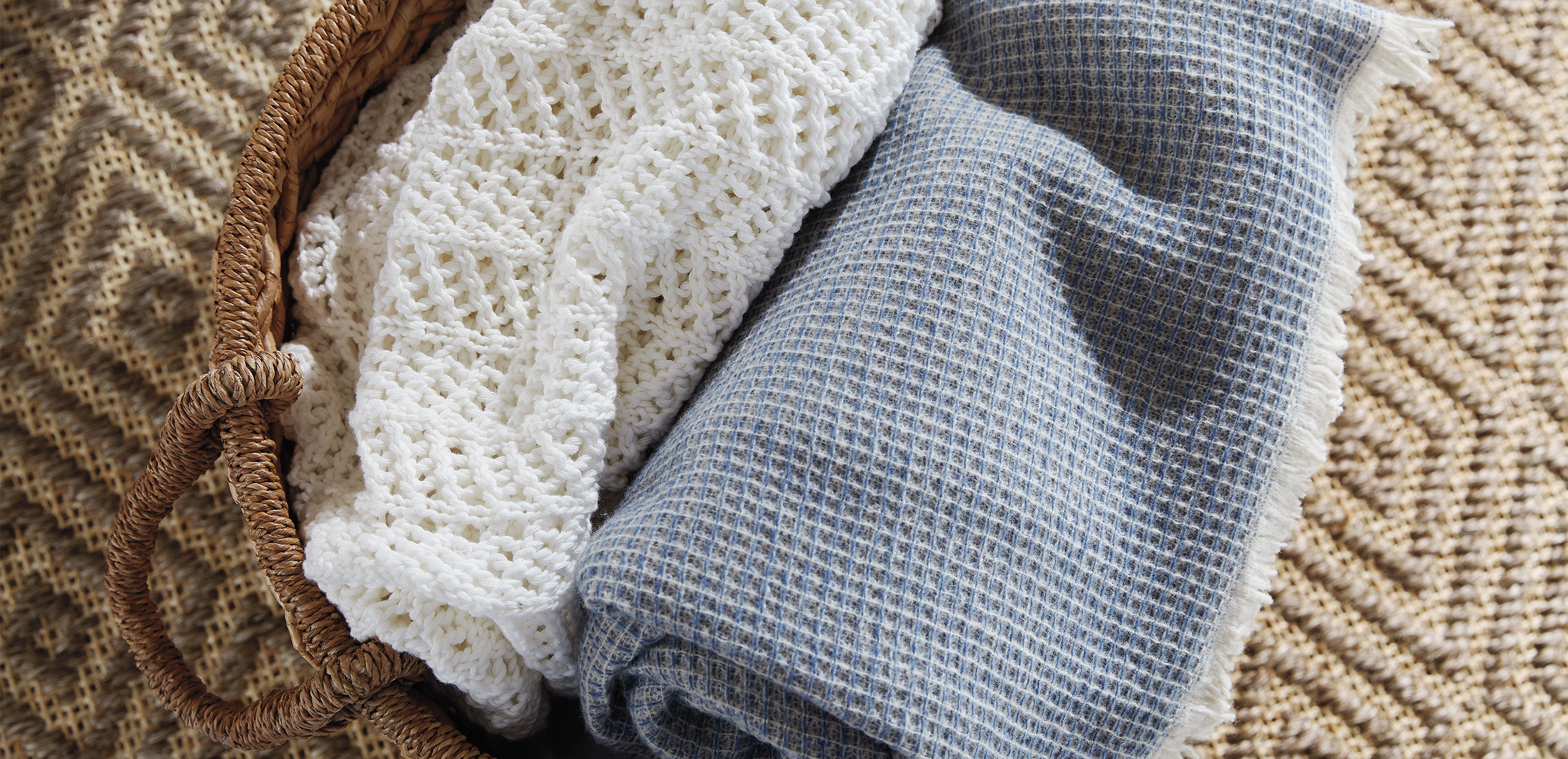 Rossi Waffle-Knit Wool Throw_6