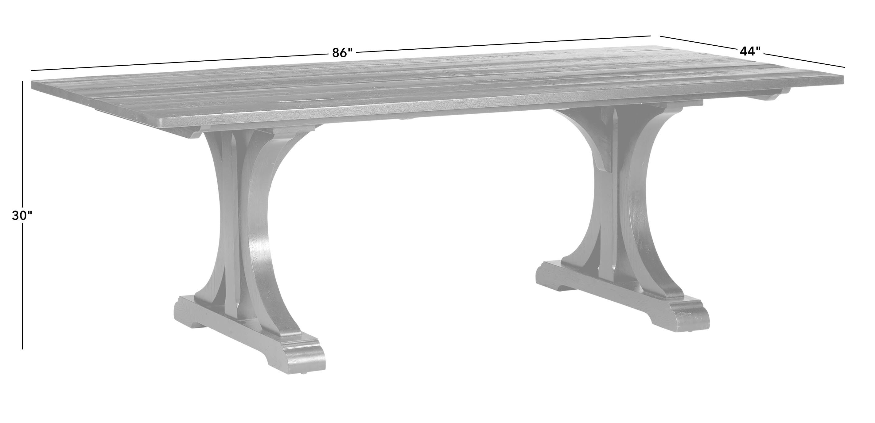 Corin Rough-Sawn Trestle Dining Table_1