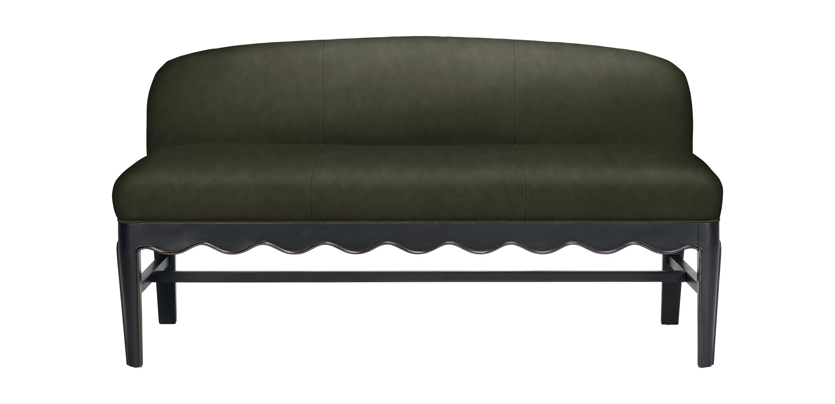 Leona Leather Bench