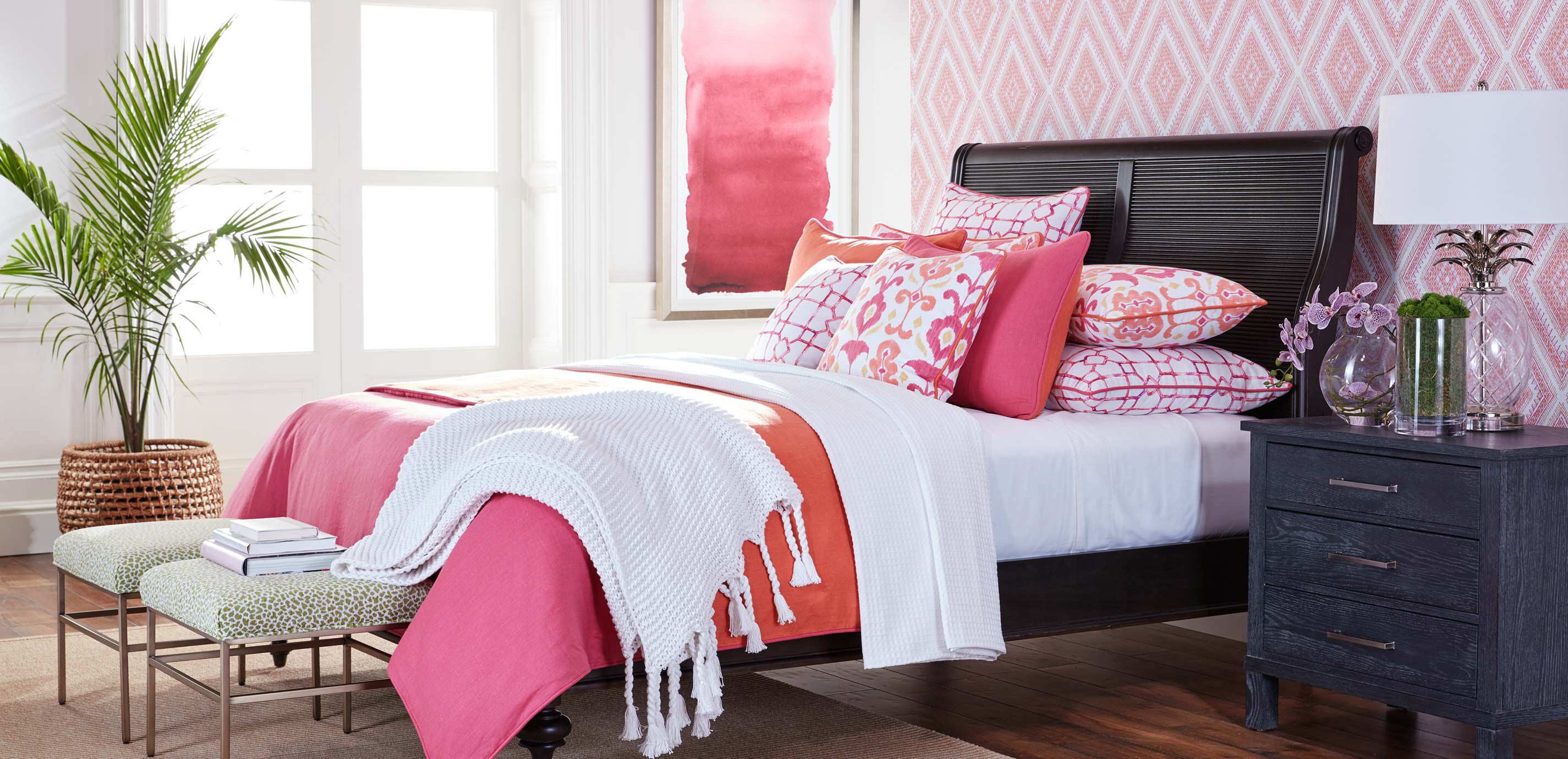 Plum Orchid in Glass Vase_3